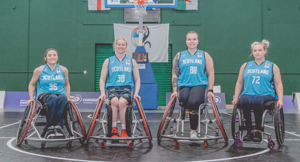 Scotland Women's 3x3 team at the Europe Qualifiers